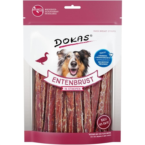 Dokas andebryststrimler 250gr